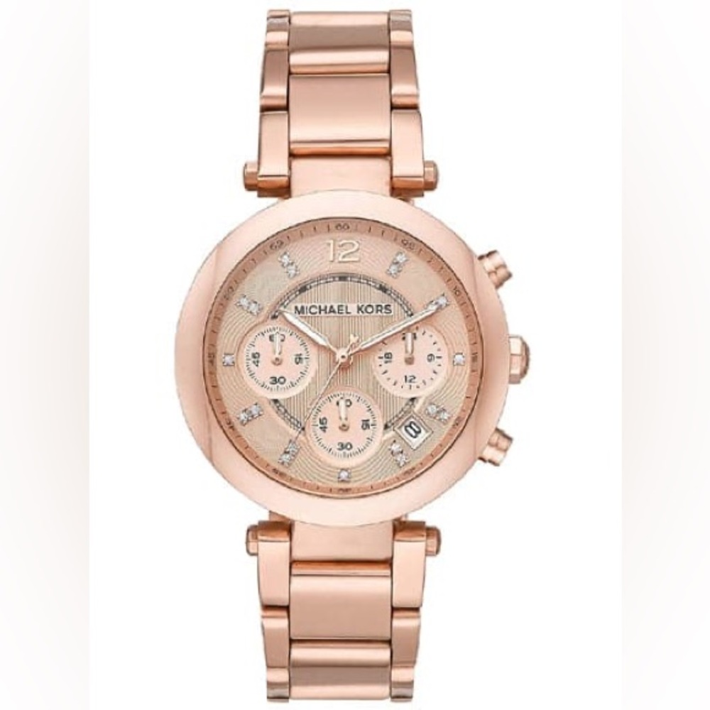 🌟 Michael Kors Parker Rose Gold Steel Watch MK5277